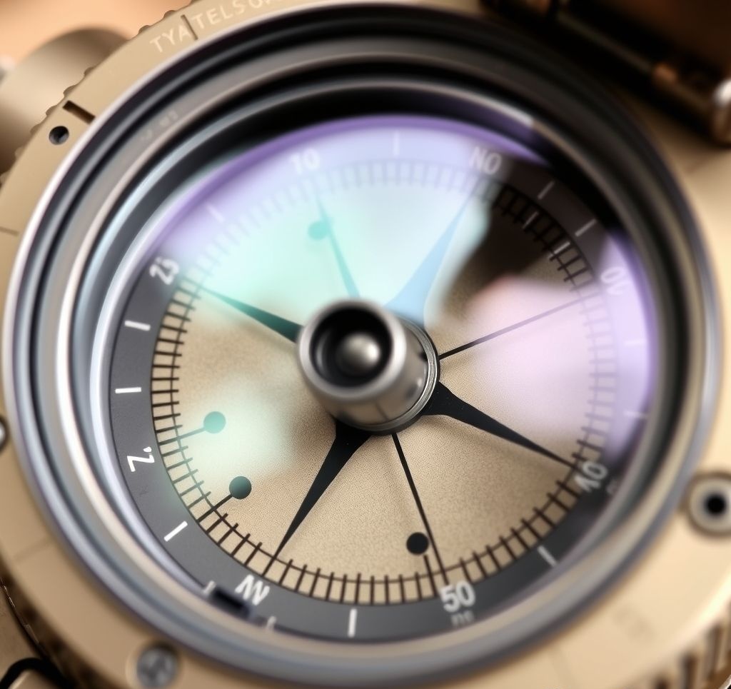 Military lensatic compass with sighting wire and lens