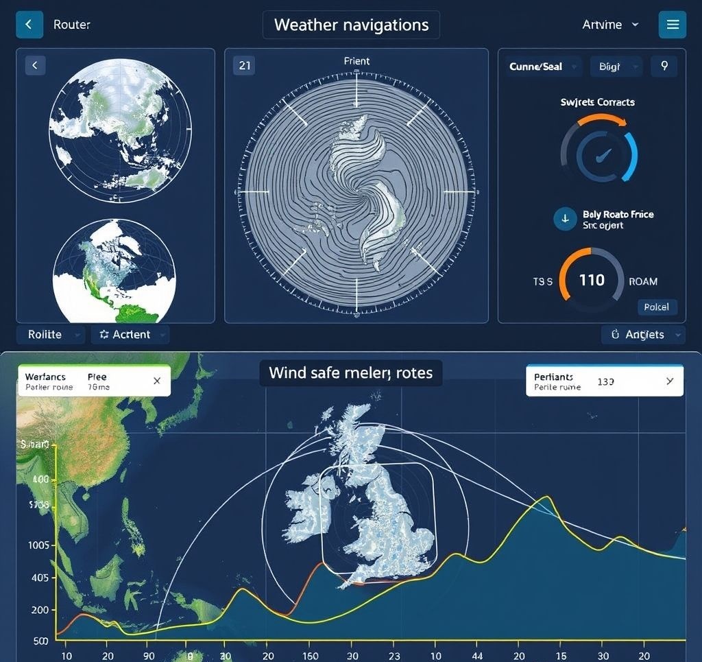 Aircraft navigating around thunderstorm using weather radar
